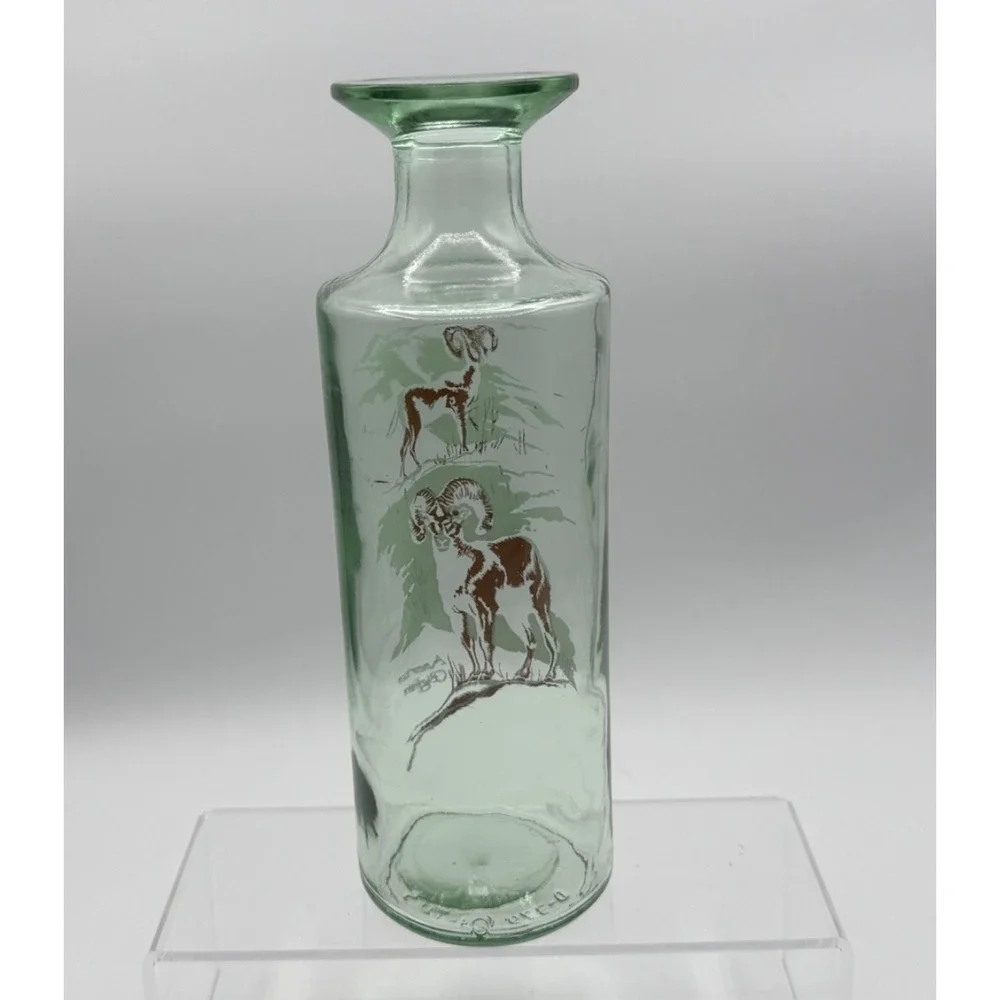 Vintage Old Fitzgerald Prime Bourbon Wildlife Decanter American Bighorn Ram